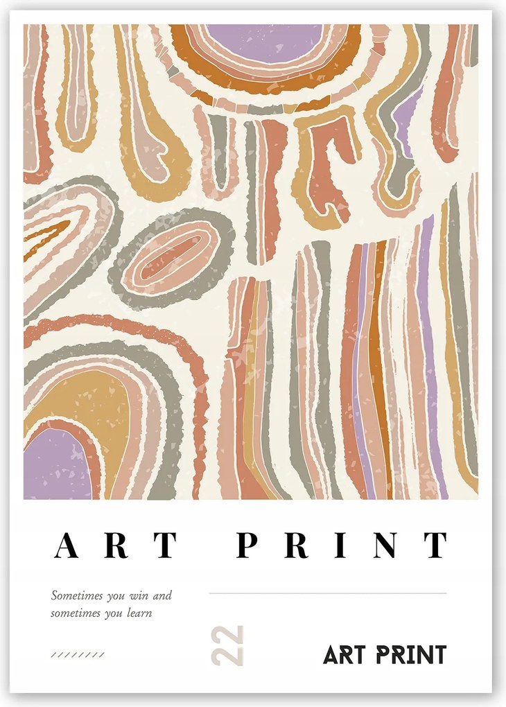 Boho Modern Poszter Vászonkép 30x40cm #W71