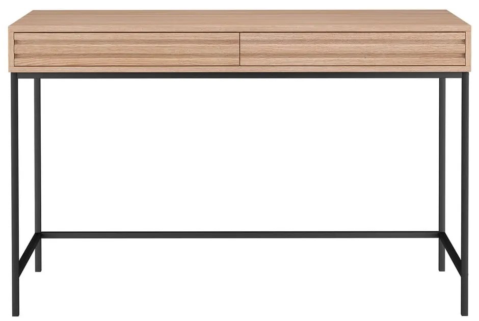 Íróasztal tölgyfa dekoros asztallappal 50x120 cm Celine – Støraa