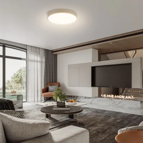 Brilagi - POOL LED mennyezeti lámpa, 48 W, 230 V, 3000/4500/6000 K, Ø 40 cm, bézs