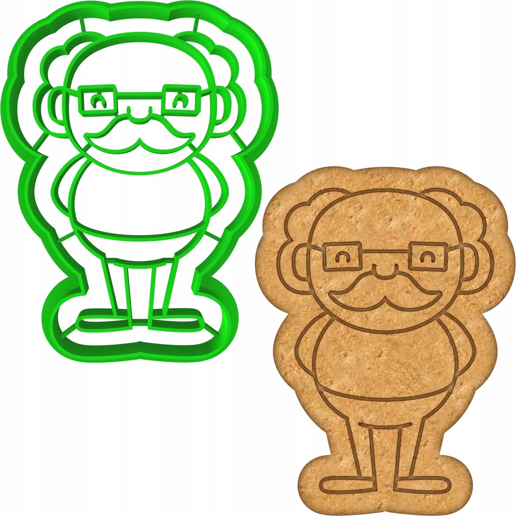 Mézeskalács- és kekszlyukasztó Forma Nagymama És Nagypapa Napjára