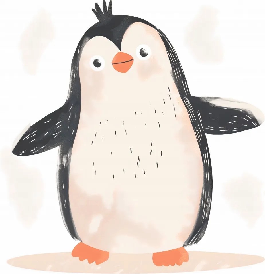 Poszter 40x30cm A kis pingvin öröme