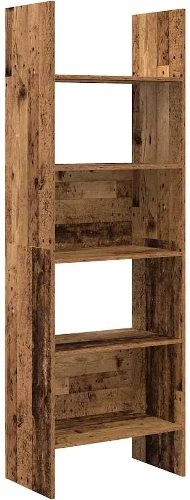 vidaXL Könyvespolc Öreg fa 60 x 35 x 180 cm Faanyag