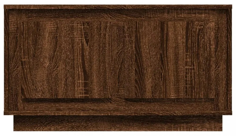 barna tölgyszínű szerelt fa TV-szekrény 80x35x45 cm