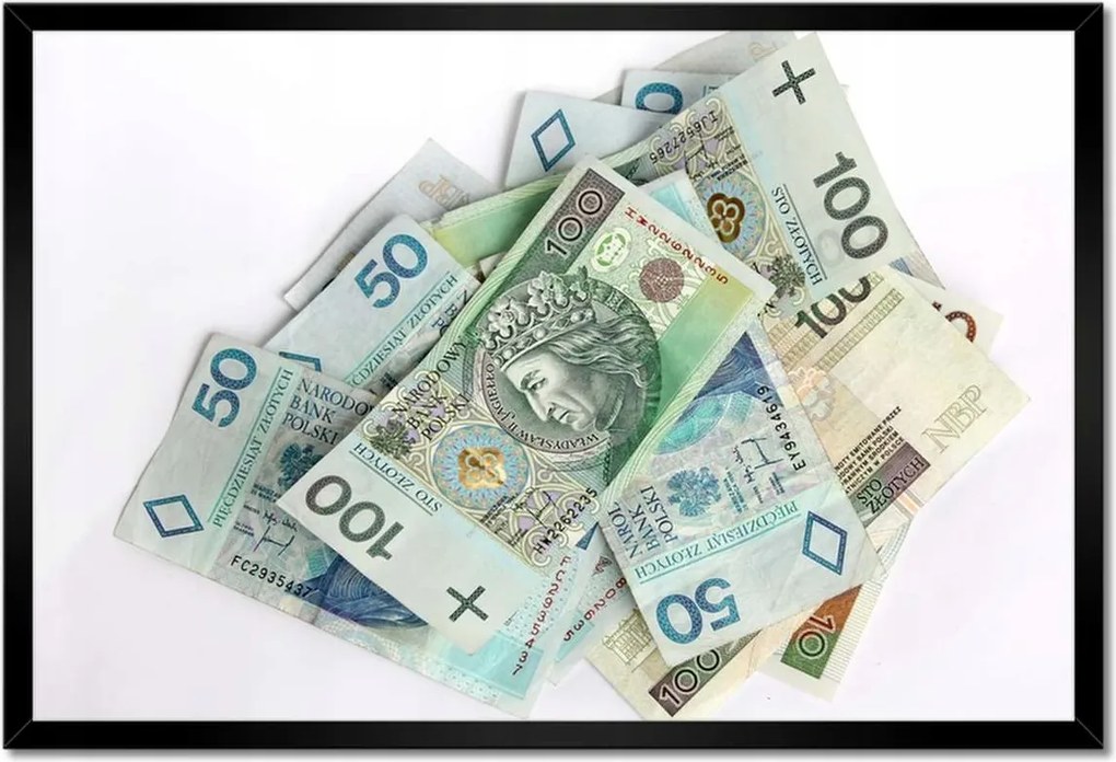 Poszterek keretben 60x40 Pénz