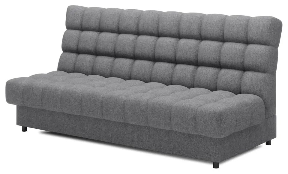 Szürke zsenília kinyitható-tárolóhelyes kanapé 197 cm Clareta – ELTAP