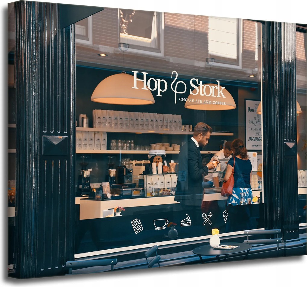 Vászonkép Építészet Kávézó 50x40 cm