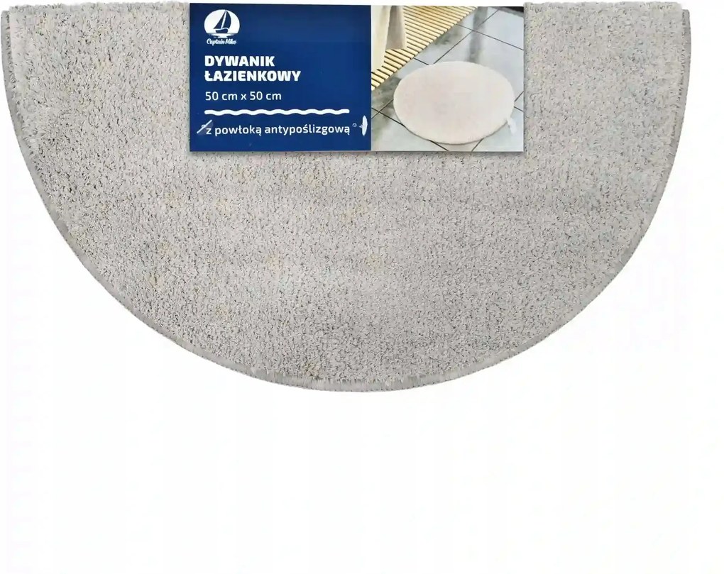 Fürdőszobaszőnyeg csúszásgátló bevonattal szürke 800 Gsm 50x50cm