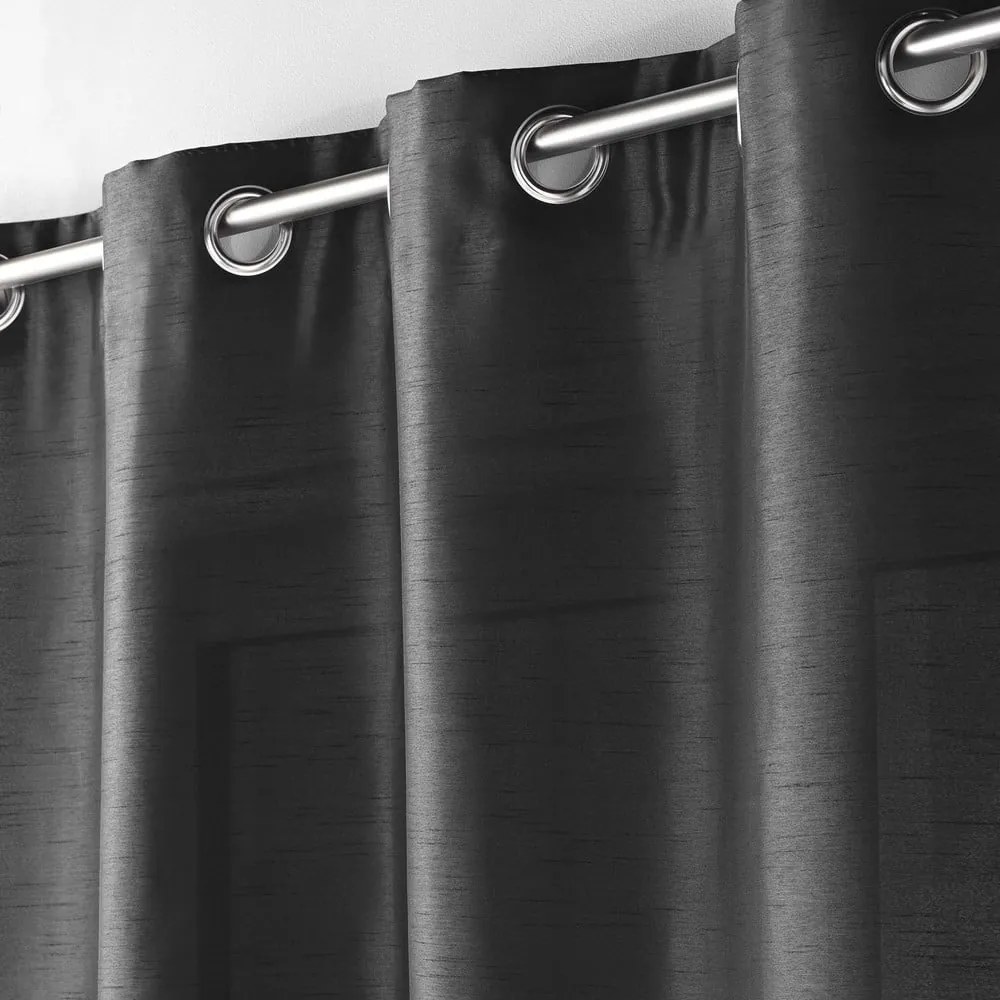 Sötétszürke mikroszatén függöny 140x240 cm Shana – douceur d'intérieur