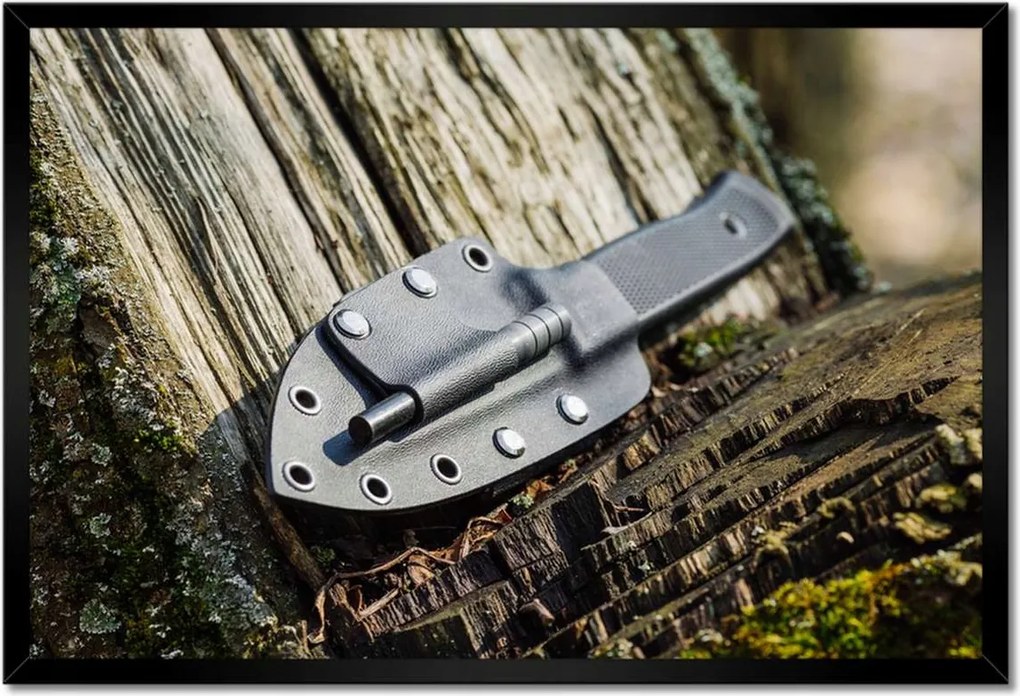 Poszterek keretben 60x40 Kés tokban az erdőben