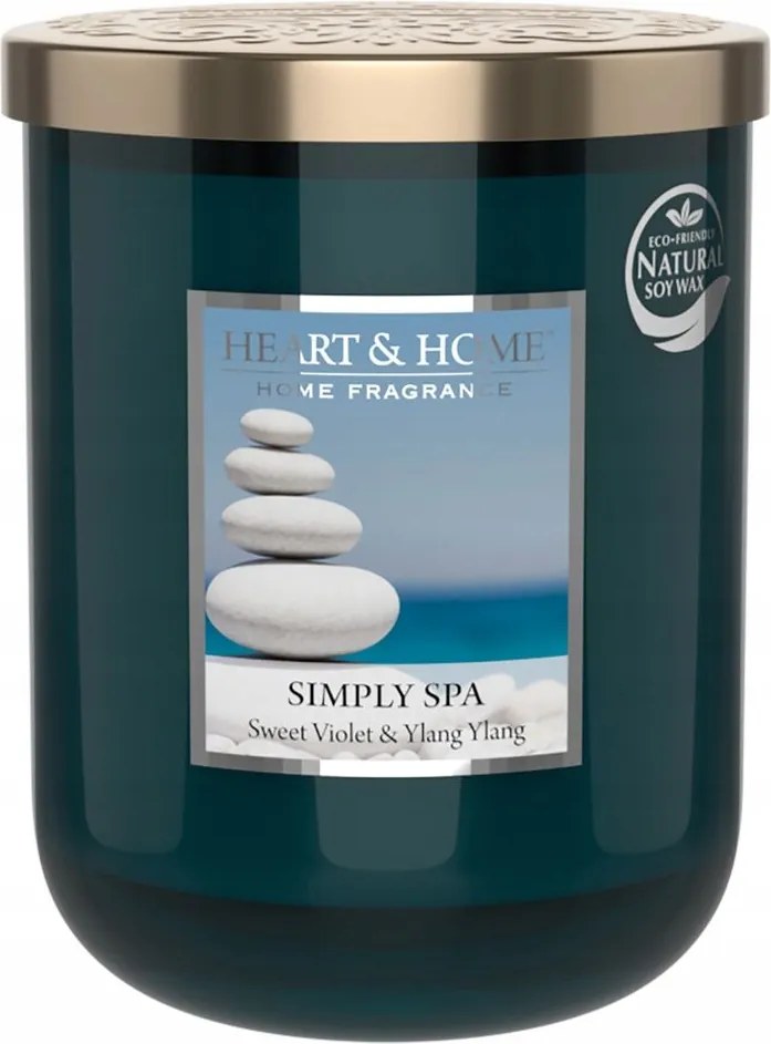Nagy Gyertya Heart &amp; Home Simply Spa Sweet Violet &amp; Ylang Ylang