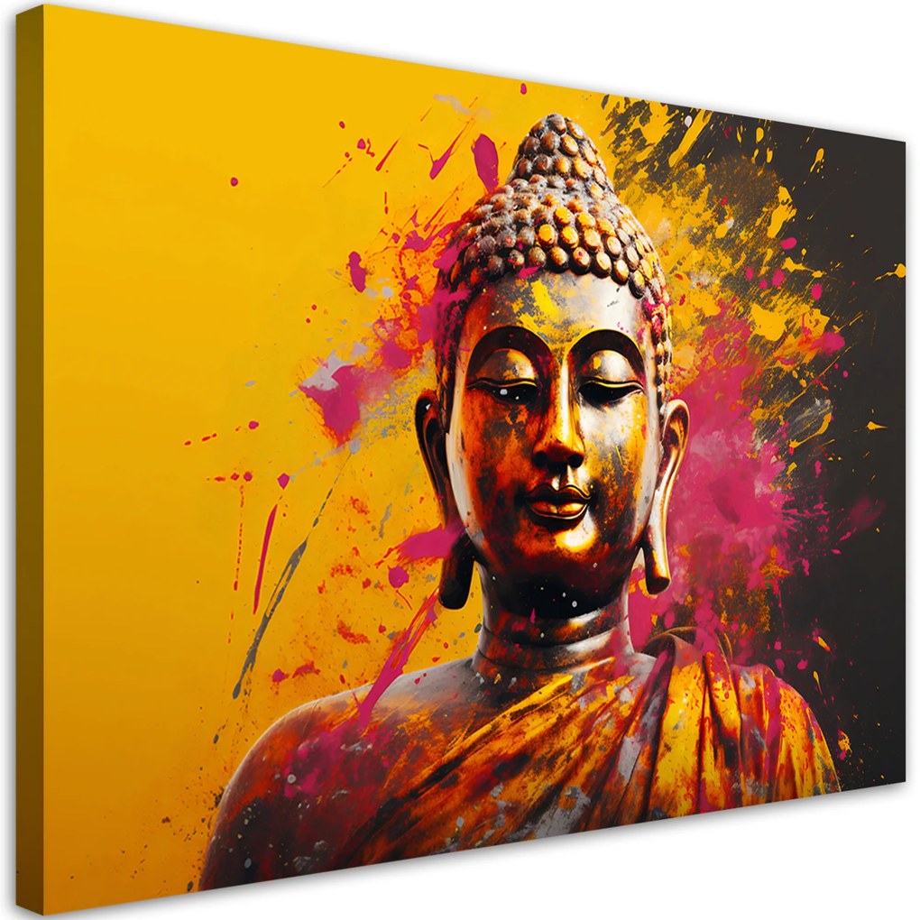 Gario Vászonkép Buddha egy absztrakt háttér Méret: 100 x 70 cm