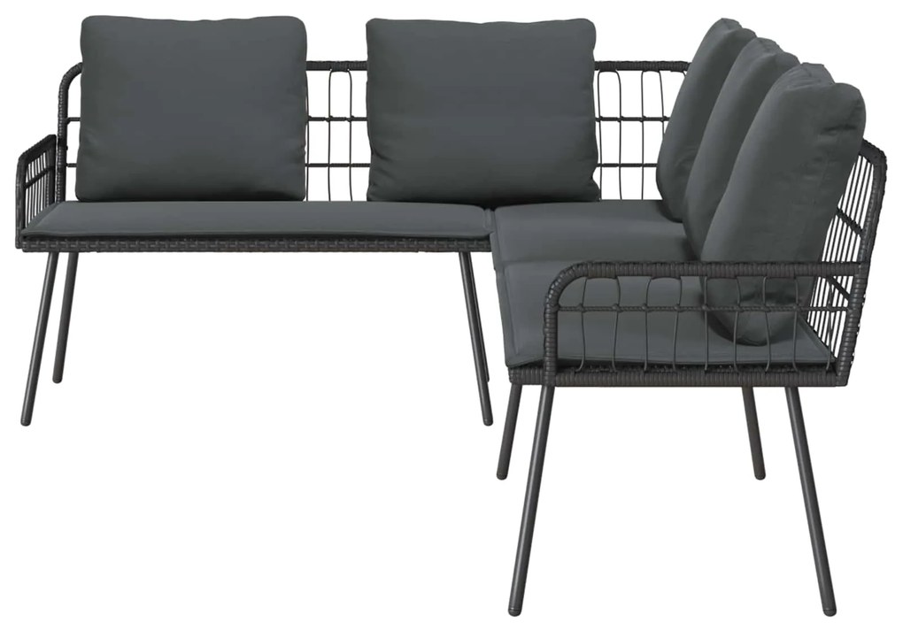 vidaXL Kanapé párnával Szürke x Fém