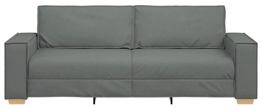 3 személyes sötétszürke szövetkanapé 180 cm
