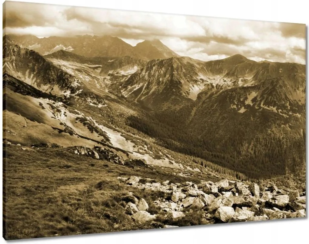 Képek 100x70 Tátra Lengyel hegyek Kilátás