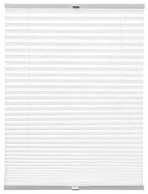 Harmónika roló, dupla pliszé, 88,8×133,8 cm, fehér