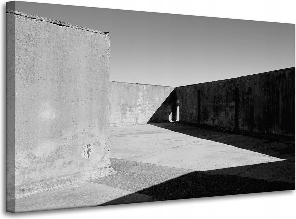 Beton absztrakt vászonkép 100x60 cm