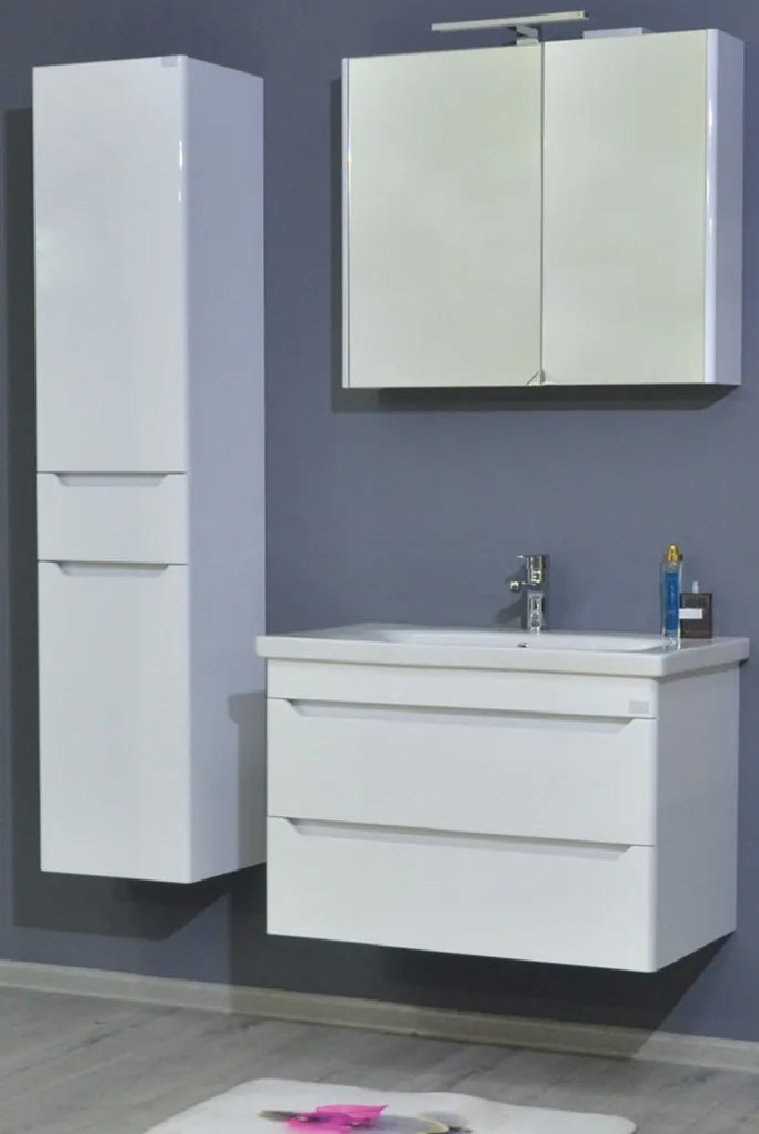 TMP SHARP 100 fali fürdőszobabútor - Sanovit Soft 13100 porcelán mosdóval - 101 x 45,5cm