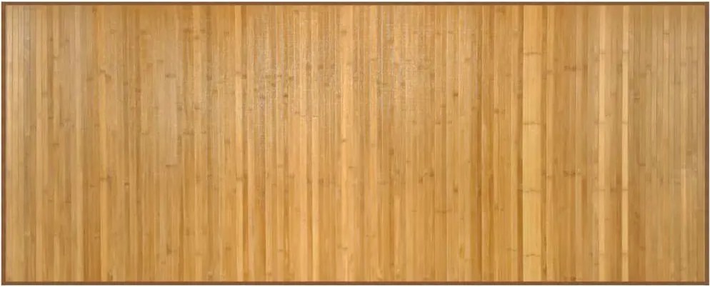 vidaXL négyszögletű természetes bambusz szőnyeg 80 x 200 cm