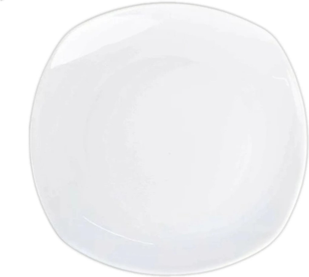 Ebédlő tányér 24,5 x 24,5 cm Wilmax Fehér Porcelán