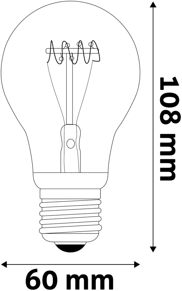 Avide LED Soft Filament Globe 4.5W E27 120° EW 2700K