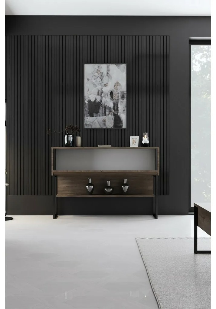 Luxe Walnut and Black komód