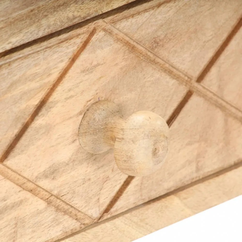 vidaXL tömör mangófa öltözőasztal 100 x 50 x 76 cm