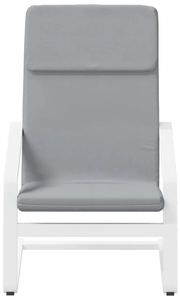 vidaXL világosszürke szövet pihenőfotel lábtartóval