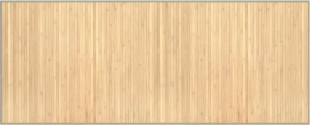 vidaXL négyszögletű világos természetes bambusz szőnyeg 80 x 200 cm