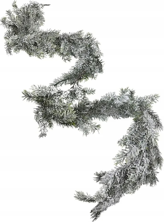 Havas fenyő girland csillámokkal 170 cm