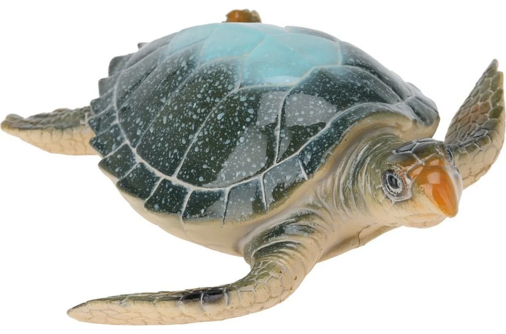 Falidísz Teknősbéka zöld, polirezin, 21 x 7 x 21,5cm