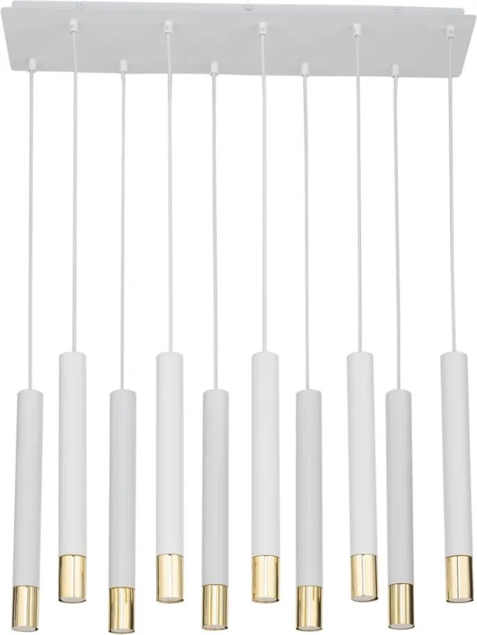 SIGMA LIGHTING 33392 SOPEL Hengeres Függesztett Lámpa Fehér, Arany GU11 IP20