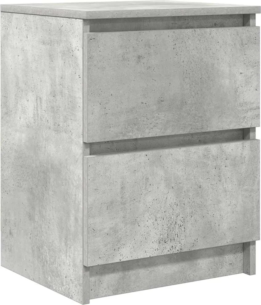 vidaXL betonszürke szerelt fa TV-szekrény 40x35x54 cm