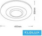 UNIVERSO Mennyezeti lámpa hangszóróval BT 72w CCT+ 9w RGB 4600lm ∅485×60mm átlátszó