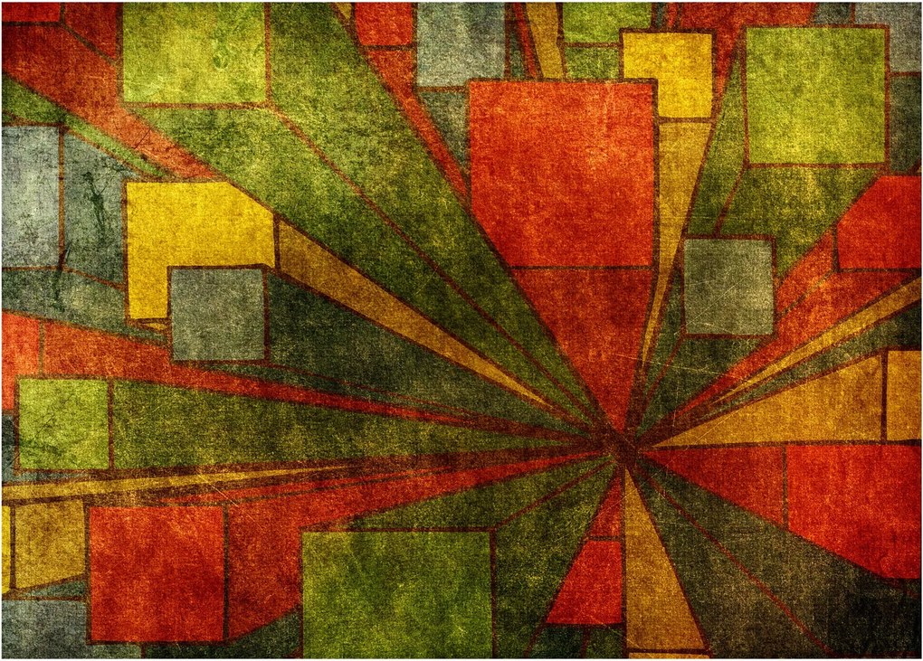 A geometriai absztrakció képe (70x50 cm)