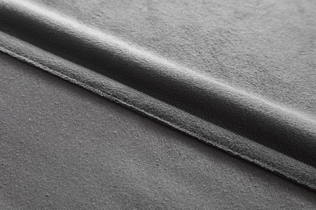 Sötétítő függöny DREAM VELVET 140x250 cm, sötétszürke Felfüggesztés: Fém gyűrűk