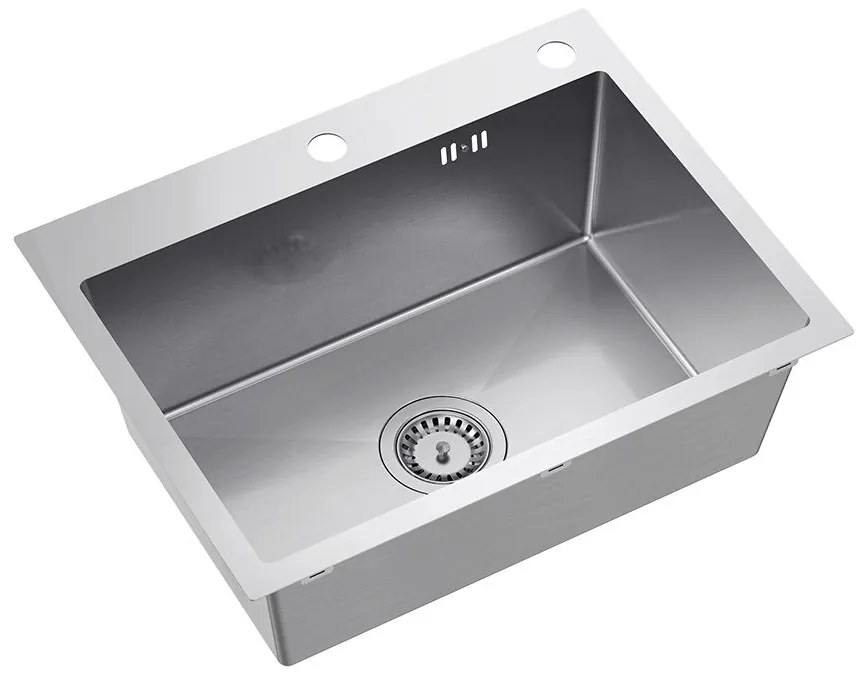 Acél mosogatótálca LUKE 110 WORKSTATION BRUSH NICKEL