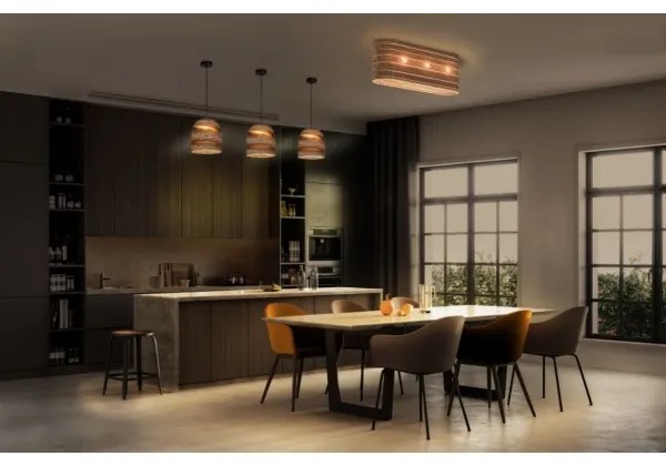 Ledvance - Mennyezeti lámpa DECOR CARDBOARD 3xE27/15W/230V