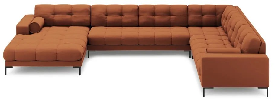 Téglavörös sarokkanapé (jobb oldali) Bali – Cosmopolitan Design