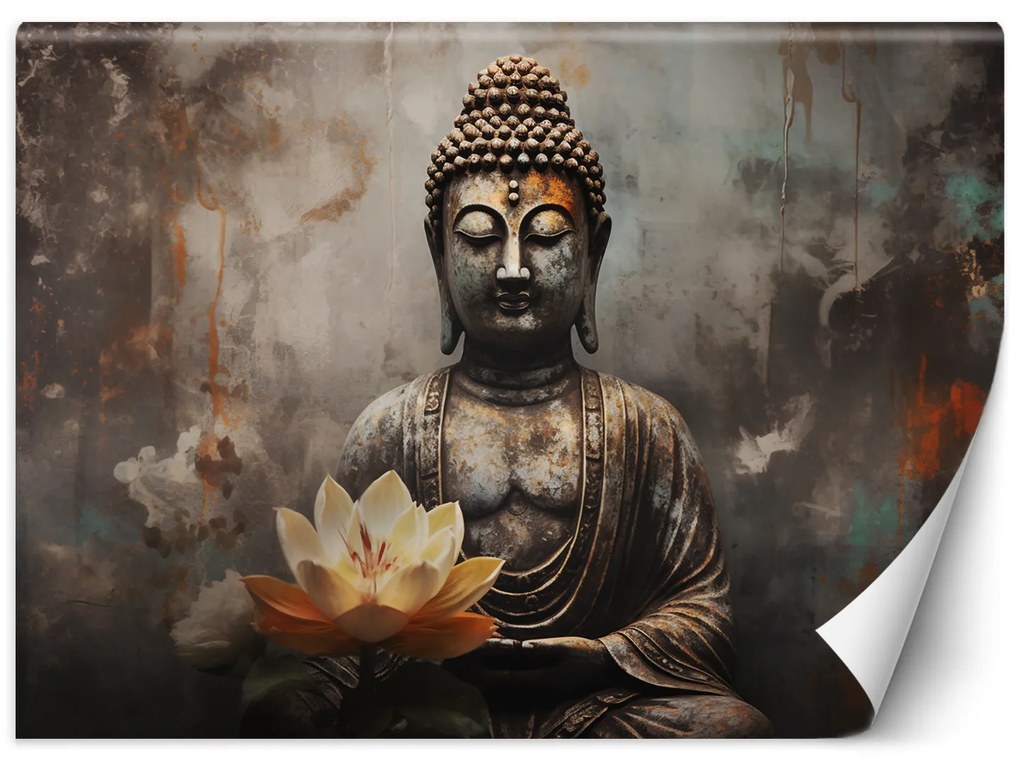 Gario Fotótapéta Meditáló Buddha szobra Anyag: Vlies, Méret: 150 x 105 cm