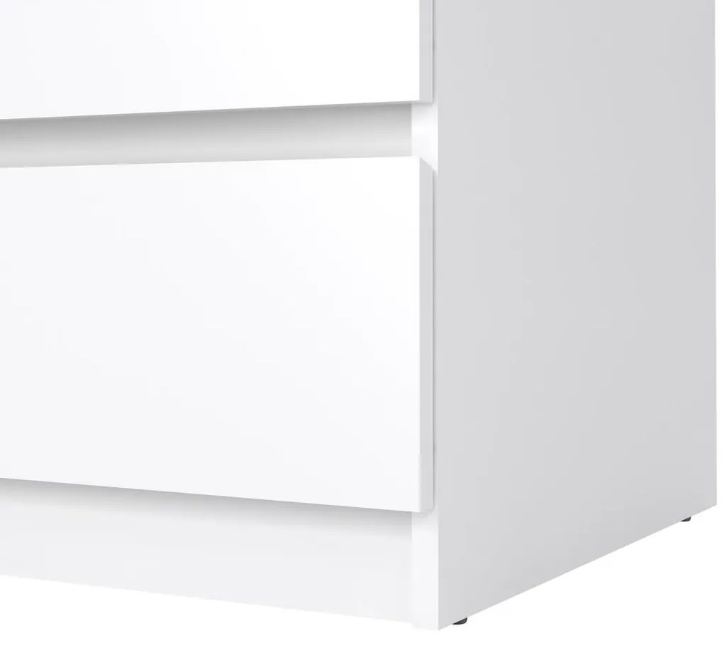 Simplicity komód 77 x 50 x 68 cm, fehér fényes