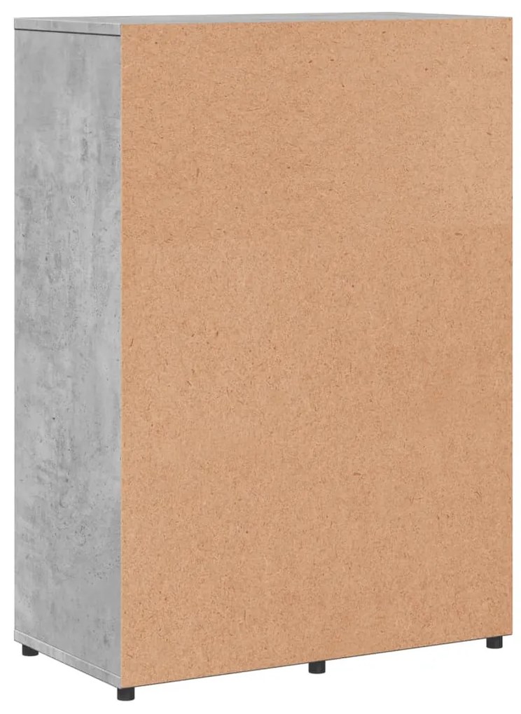 2 db betonszürke szerelt fa tálalószekrény 60 x 31 x 84 cm