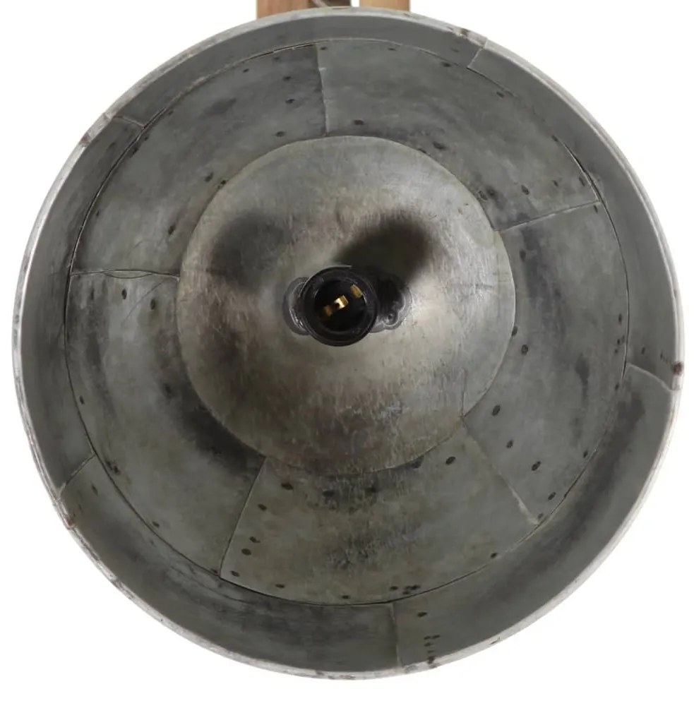 vintage ezüst mennyezeti lámpa 25 W 105 x 30 x 65-108 cm E27