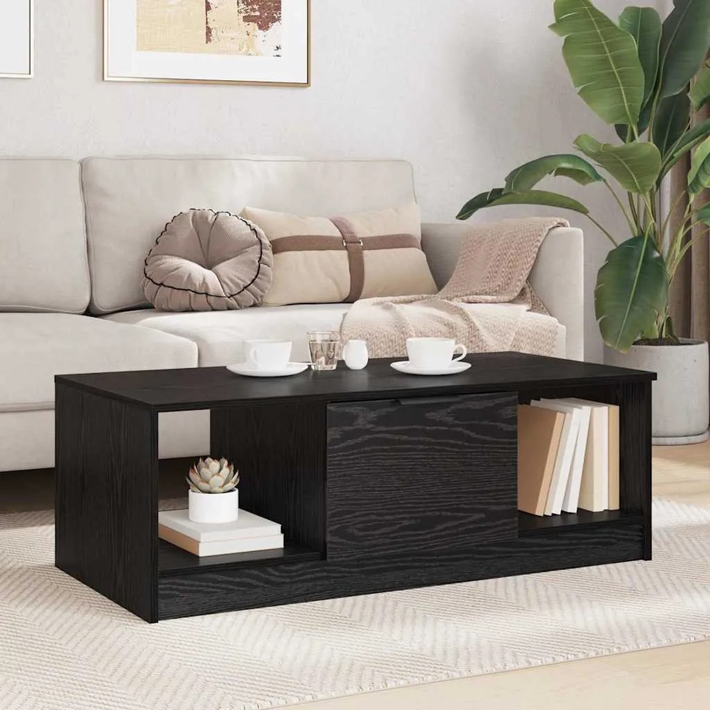 Dohányzóasztal Musta tammi 100 x 50 x 36 cm Faanyag
