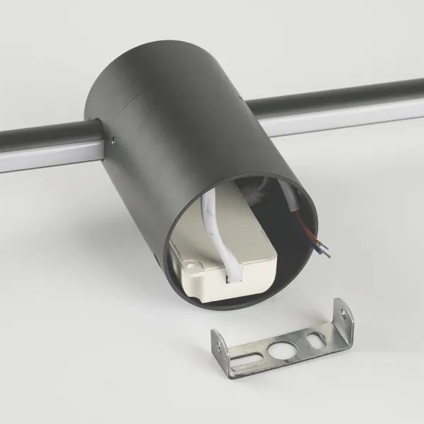 Brilagi - LED kültéri fali lámpatest AURA LED/12W/230V 3000K IP54 antracit