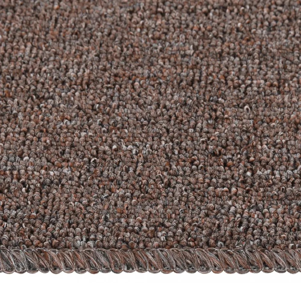 15 db barna négyszögű csúszásmentes lépcsőszőnyeg 60 x 25 cm