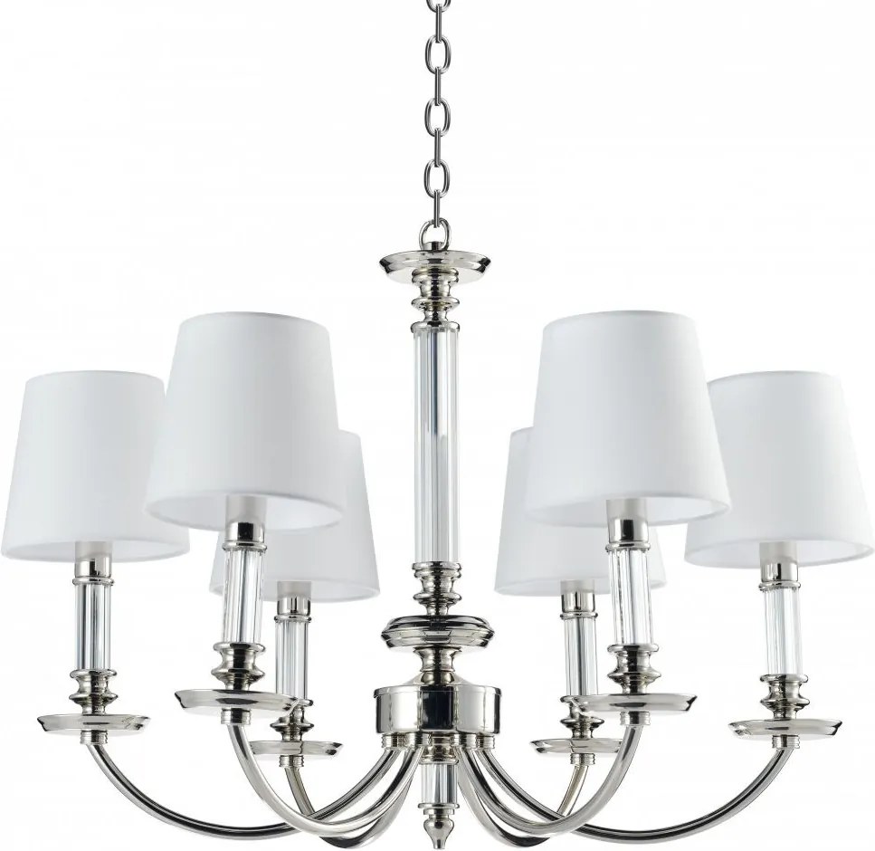 Cosmolight SIENA P06308WH NI Csillár 6x40W/E14 IP20