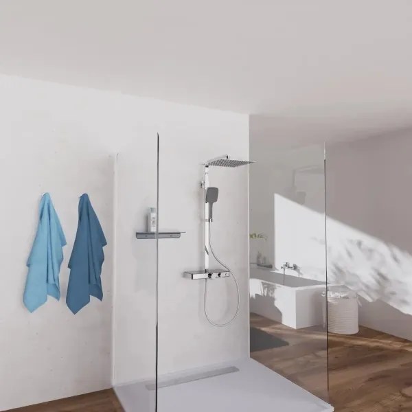 Schütte 60531 - OCEAN l. termosztátos csaptelepes zuhanyszett, króm/antracit