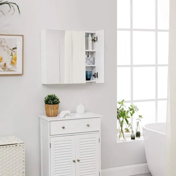 SKY fehér fürdőszobai tükörszekrény