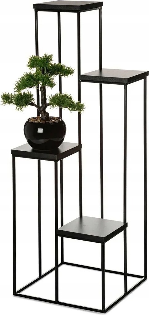 Fém virágágyás 4 szintes modern loft 110 cm
