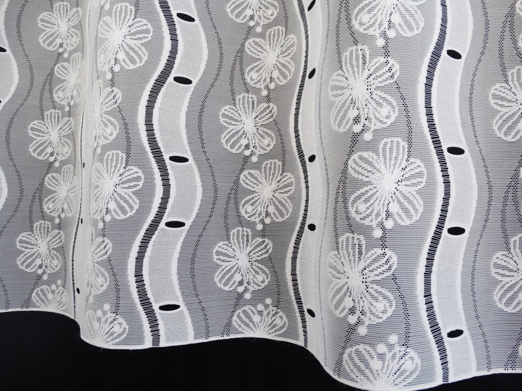 Mg Irigység jacquard fehér W110 magasság 90cm lengyel